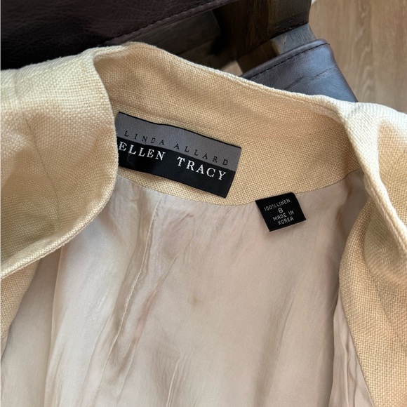 Vintage 100% Linen Blazer – Linda Allard for Ellen Tracy - Picture 4 of 5
